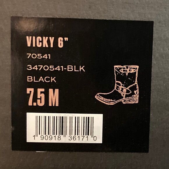 7.5 medium Frye gently used VICKI bootie with two logo buckles. - Picture 5 of 5